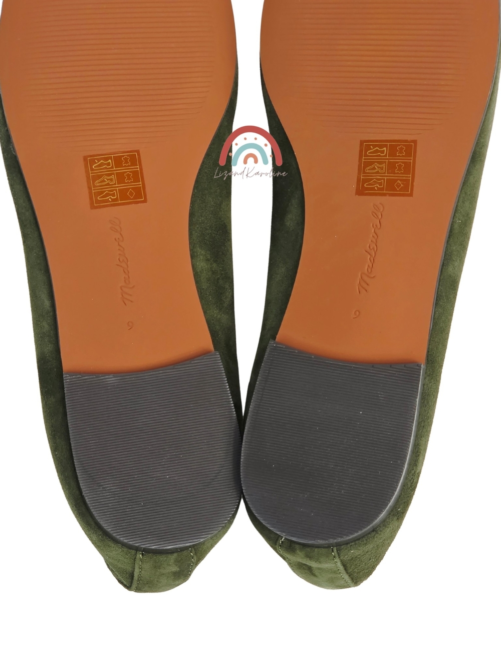 New! Madewell The Greta Ballet Flat in Leather Suede Loden 9 - Picture 16 of 16